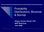 Probability Distributions: Binomial & Normal