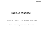 Hydrologic Statistics