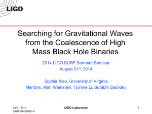 Sophia_Xiao_Searching for Gravitational Waves from - DCC