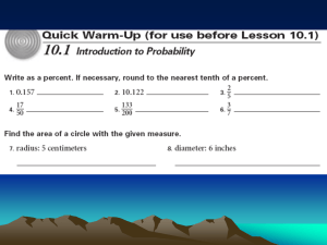 10.1 Introduction to Probability