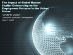 GLOBAL OUTSOURCING OF HUMAN CAPITAL AND