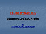 derived along a fluid flow streamline is often called the