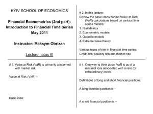 Maksym Obrizan Lecture notes III