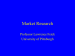 Market Research - University of Pittsburgh