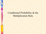 3.2 Conditional Probability & the Multiplication Rule