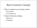 Basic Economic Relations