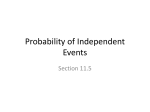 Probability of Independent Events