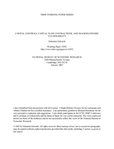 NBER WORKING PAPER SERIES CAPITAL CONTROLS, CAPITAL FLOW CONTRACTIONS, AND MACROECONOMIC VULNERABILITY