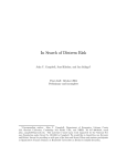 In Search of Distress Risk First draft: October 2004 Preliminary and incomplete