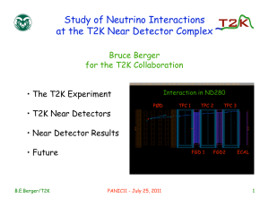 Study of Neutrino Interactions at the T2K Near Detector Complex