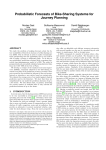 Probabilistic Forecasts of Bike-Sharing Systems for Journey Planning Nicolas Gast Guillaume Massonnet