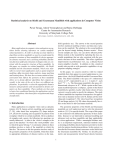 Statistical analysis on Stiefel and Grassmann Manifolds with applications in... Pavan Turaga, Ashok Veeraraghavan and Rama Chellappa Center for Automation Research