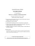 Actuarial Society of India EXAMINATIONS 14