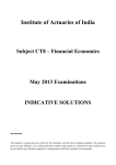 Institute of Actuaries of India Subject CT8 – Financial Economics INDICATIVE SOLUTIONS
