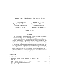 Count Data Models for Financial Data