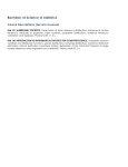 Bachelor of Science in Statistics Course Descriptions (Service Courses)