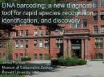 DNA Barcoding - Columbia University