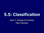 5.5: Classification - bio