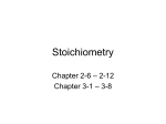 Chapter 3: Introduction to chemical formulas and reactivity