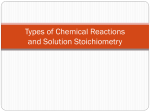 Chapter 4 Notes: Types of Reactions & Solution