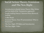 Social Action Theory, Feminism and The New Right