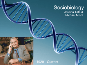 Sociobiology