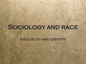 Sociology and race