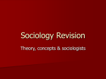 Sociology Revision - The Friary School