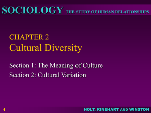 CHAPTER 2 Cultural Diversity