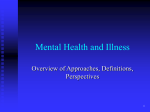 Mental Health and Illness