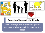 Functionalism and the Family