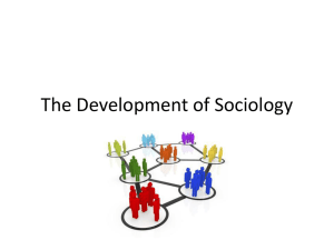 The Development of Sociology