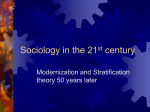 Sociology in the 1st c