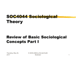 SOC4044 Sociological Theory Dr. Ronald Keith Bolender