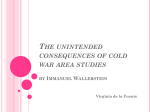 The unintended consequences of cold war area studies by