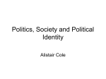 Politics, Society and Political Identity - univ