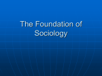 The Foundation of Sociology