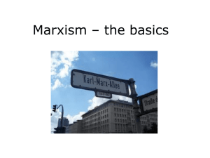 Marxism – the basics