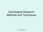 Sociological Research Methods