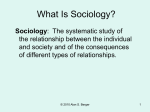 Introduction to Sociology, Developing a Sociological Perspective