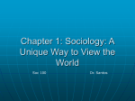 Chapter 1: Sociology: A Unique Way to View the World