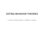 VOTING BEHAVIOR THEORIES