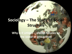 Sociology – The Study of Social Structure