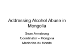 Alcohol - Addressing Alcohol Abuse in Mongolia