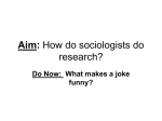 Aim: How do sociologists do research?