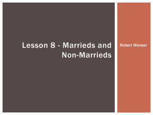 Lesson 2 – Studying Marriages and Families