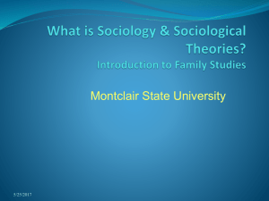 Sociological Theories & Methods