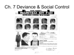 Ch. 7 Deviance & Social Control