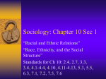 Sociology: Chapter 10 Sec 1