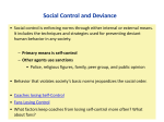 Social Control and Deviance